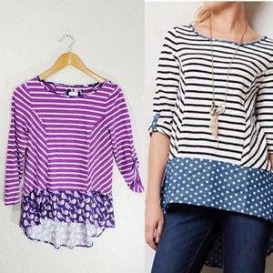 Postmark {Anthropologie} Fairley Stripe Bird Top small